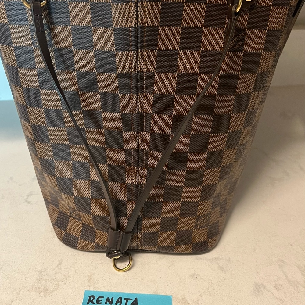 👜 Authentic LOUIS VUITTON NEVERFUL MM DAMIER EBENE 👜